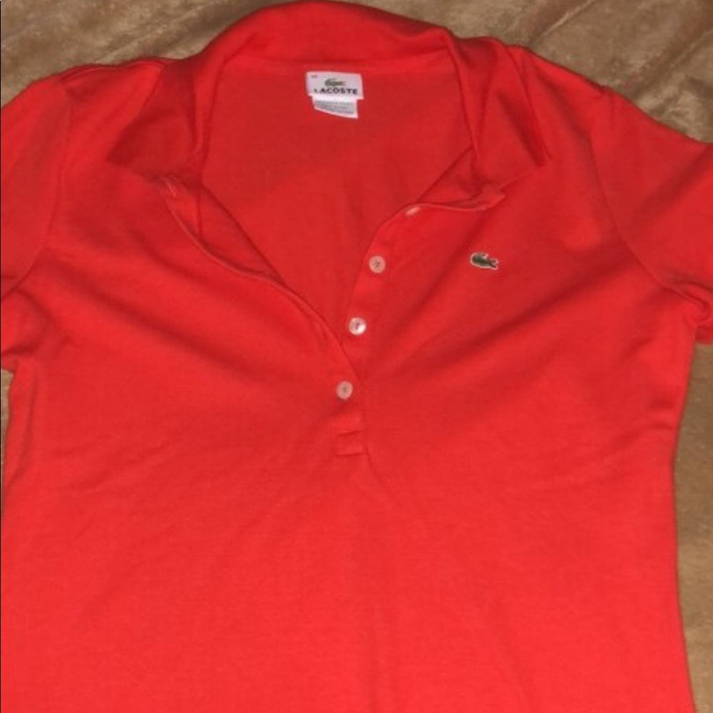 Lacoste beautiful red polo